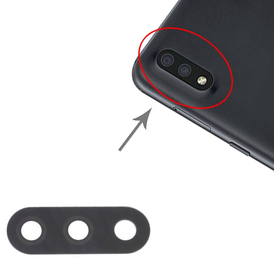 For Samsung Galaxy M01 SM-M015 10pcs Back Camera Lens, For Samsung Galaxy M01