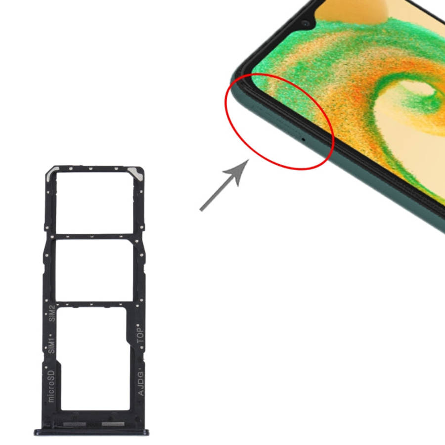 For Samsung Galaxy A04s SM-A047F Original SIM Card Tray + SIM Card Tray + Micro SD Card Tray, For...