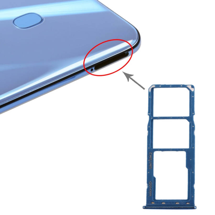 For Galaxy A20 A30 A50 SIM Card Tray + SIM Card Tray + Micro SD Card Tray, For Samsung Galaxy A20...