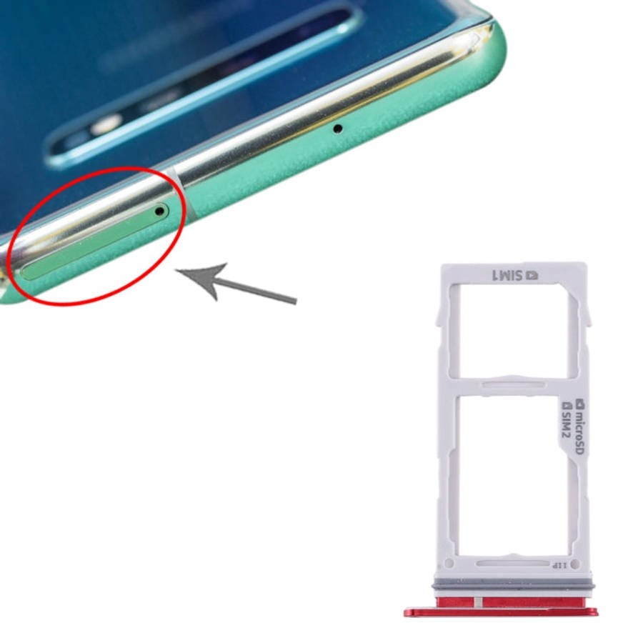 For Samsung Galaxy S10+ / S10 / S10e SIM Card Tray + Micro SD Card Tray, For Samsung Galaxy S10+,...