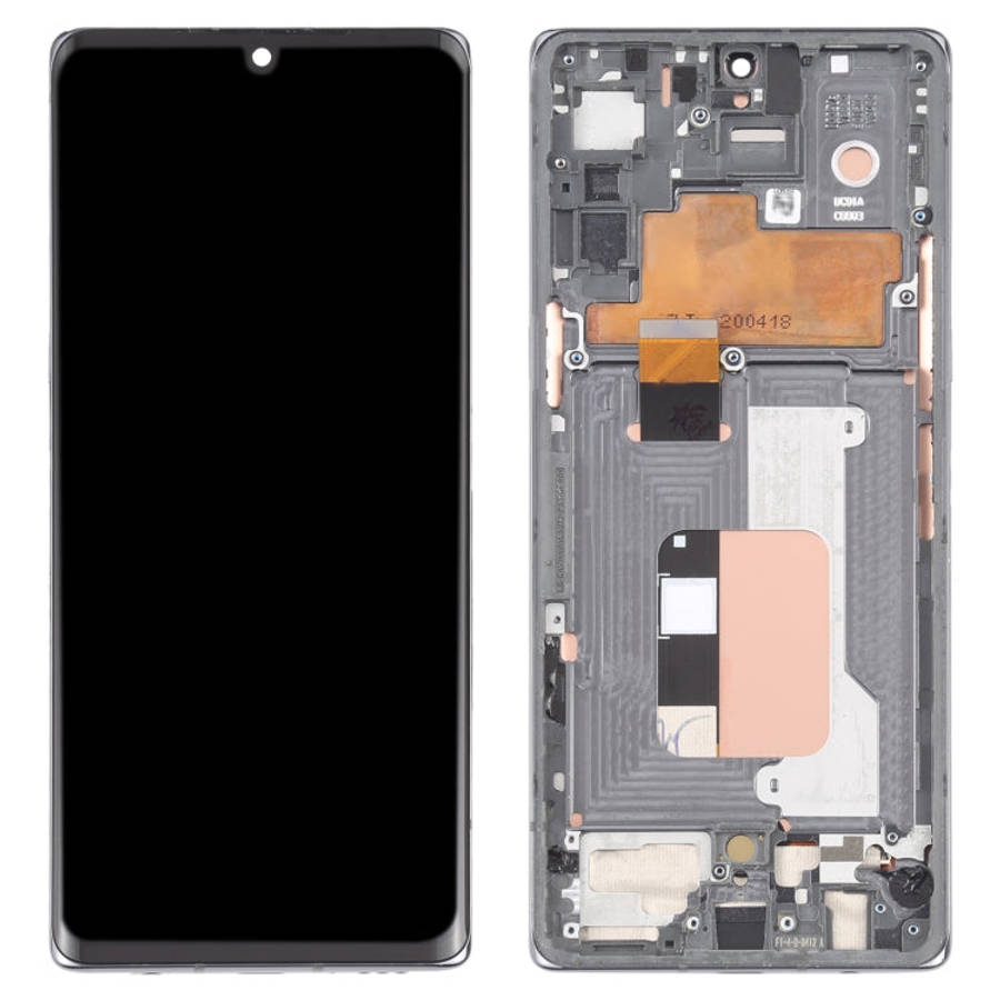 For LG Velvet 5G KR Version Original LCD Screen Digitizer Full Assembly with Frame, For LG Velvet...