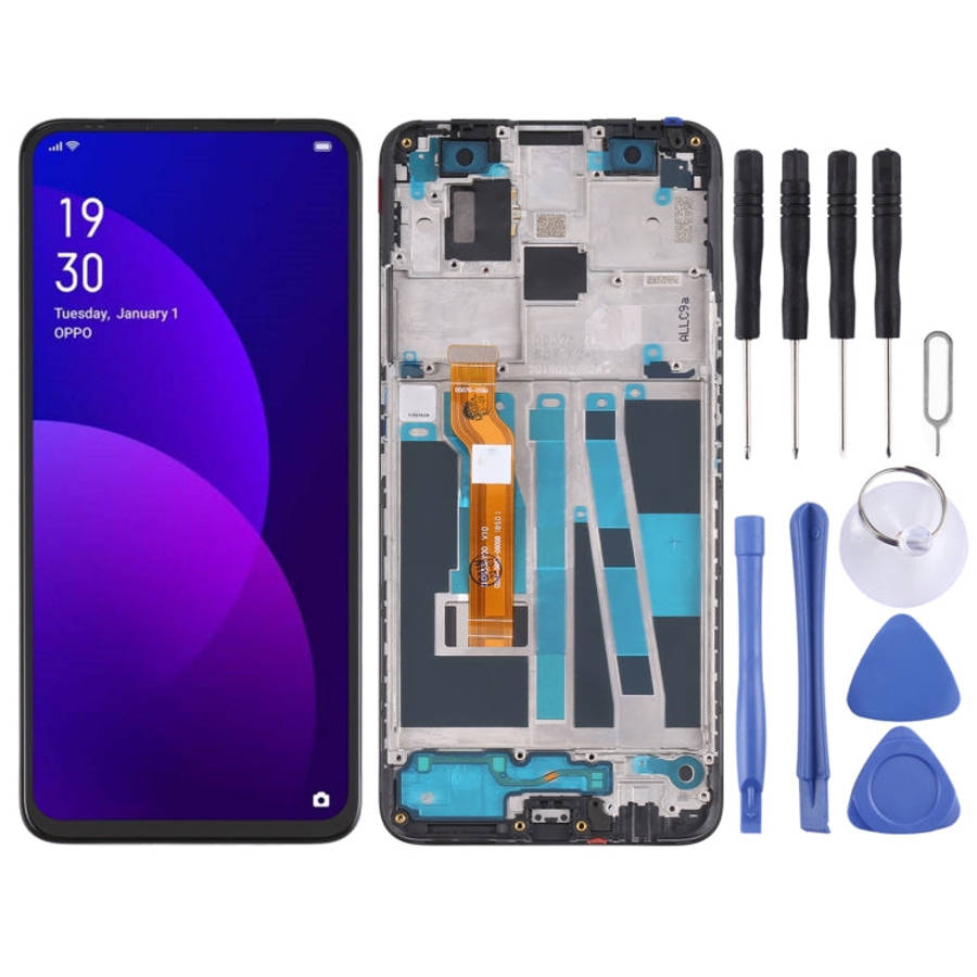 LCD Screen and Digitizer Full Assembly with Frame for OPPO F11 Pro CPH1959 CPH2209 CPH1989, For O...