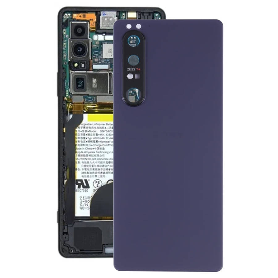Original Battery Back Cover with Camera Lens Frame for Sony Xperia 1 III, For Sony Xperia 1 III, ...