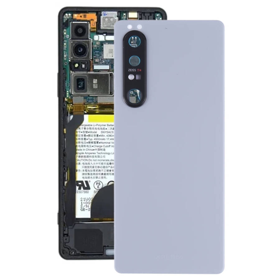 Original Battery Back Cover with Camera Lens Frame for Sony Xperia 1 III, For Sony Xperia 1 III, ...