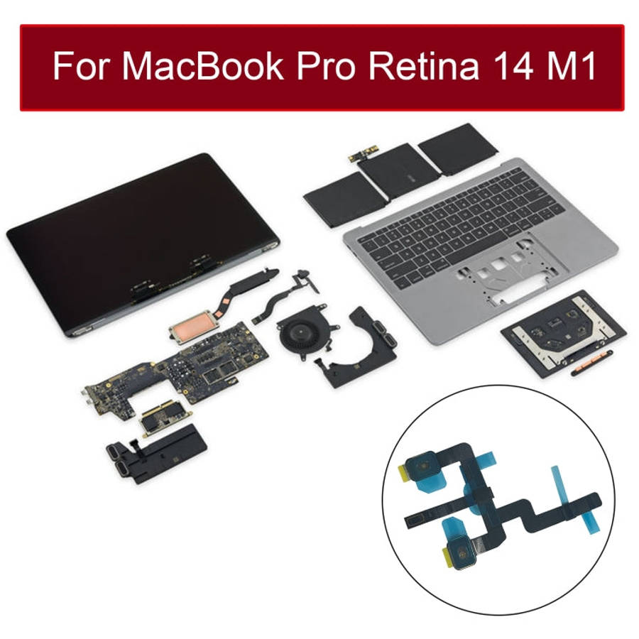 Microphone Flex Cable for MacBook Pro 14 inch M1 A2442 EMC3650 2021, For MacBook Pro 14 inch M1 A...