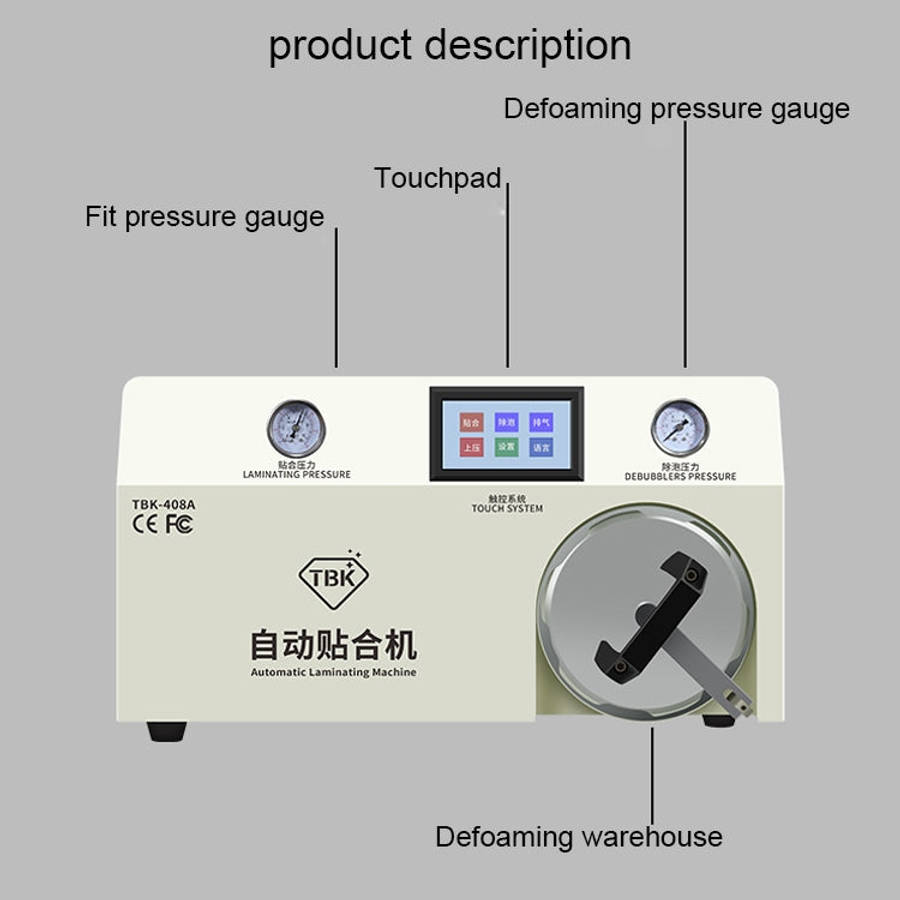 TBK-408A 15 inch Mobile Phone LCD Automatic Laminating Machine Transparent Cover and Autoclave Bu...