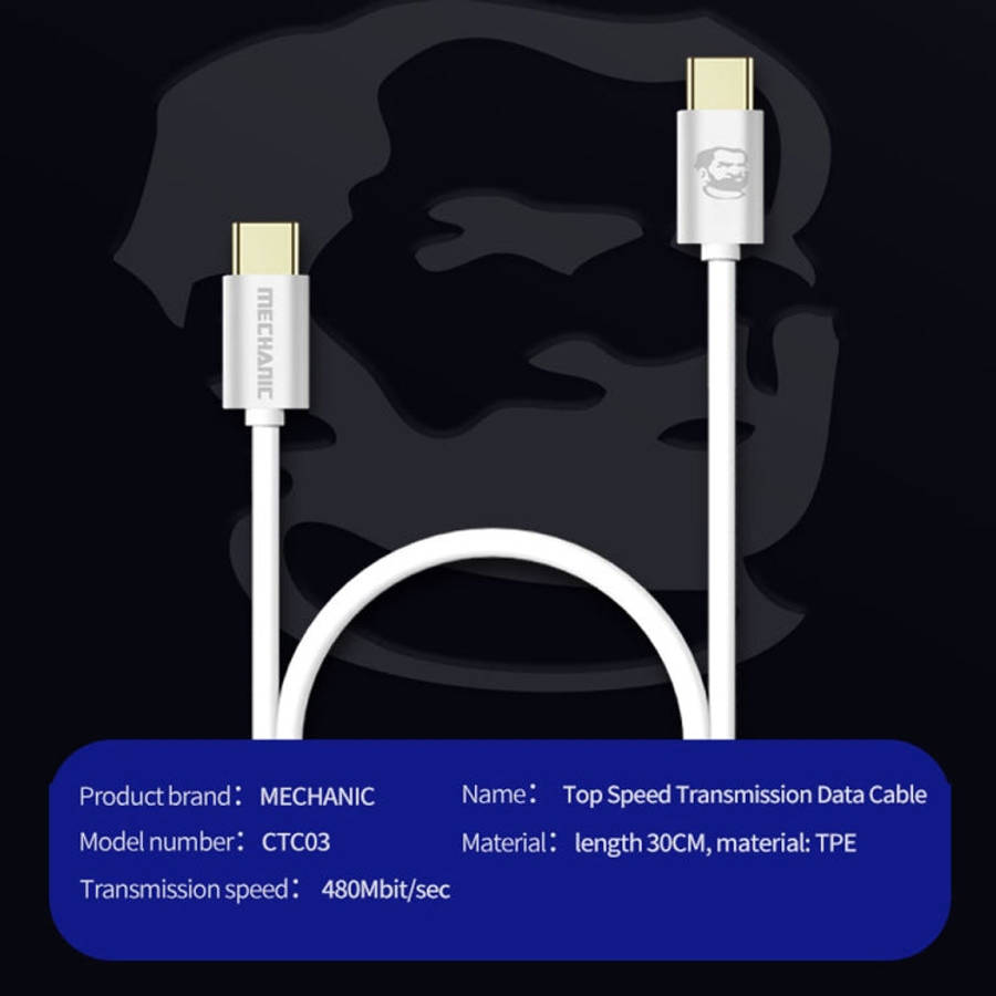 MECHANIC Lightning Top Speed Transmission Data Cable USB Lightning Cable For Type-C to Type-C, Fo...
