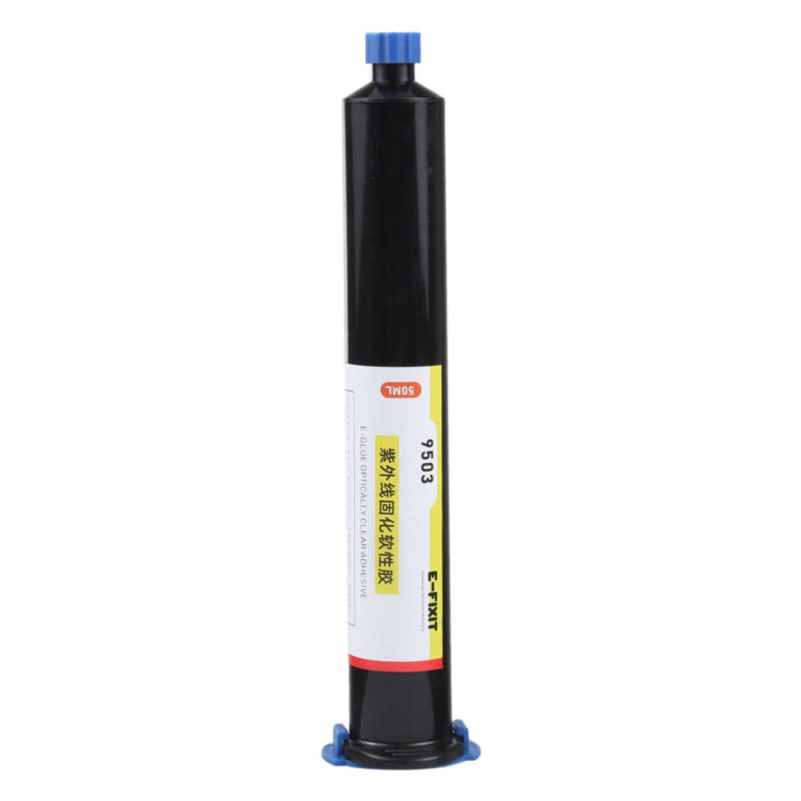 50ML 9503 Optically Clear Adhesive Waterproof Glue LCD UV Ultraviolet Curing Soft Glue, 9503 UV Glue