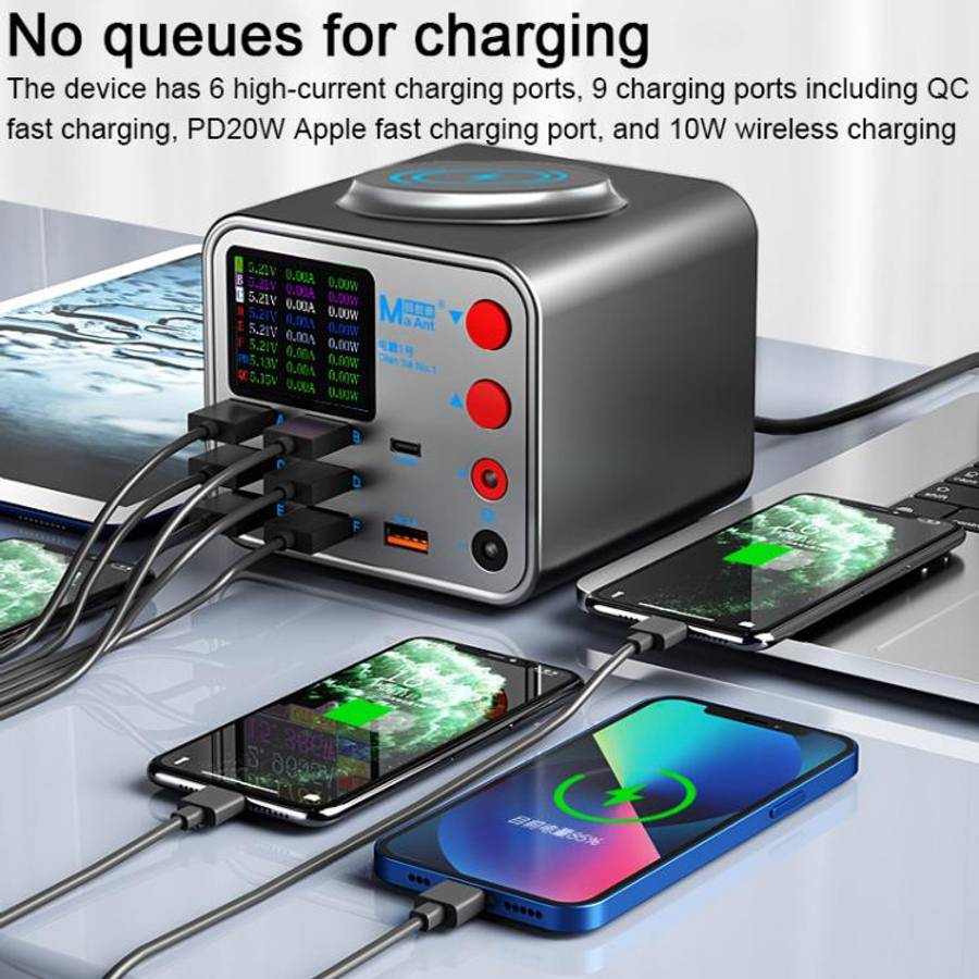 MaAnt Dianba NO.1 Multi-port Wireless USB PD Charger, US Plug, Dianba NO.1, US Plug, Dianba NO.1,...