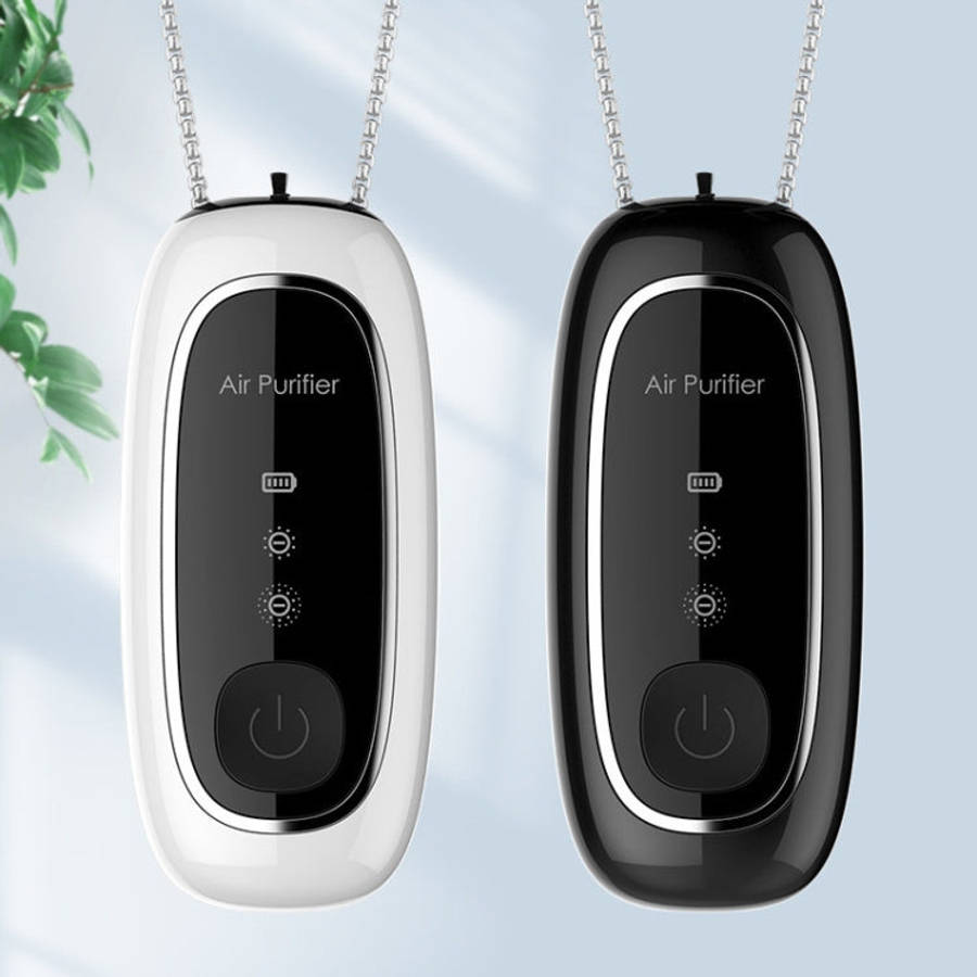 KY100A Portable Negative Ion Air Purifier Neck Hanging Air Purifier, Rectangle White, Rectangle B...