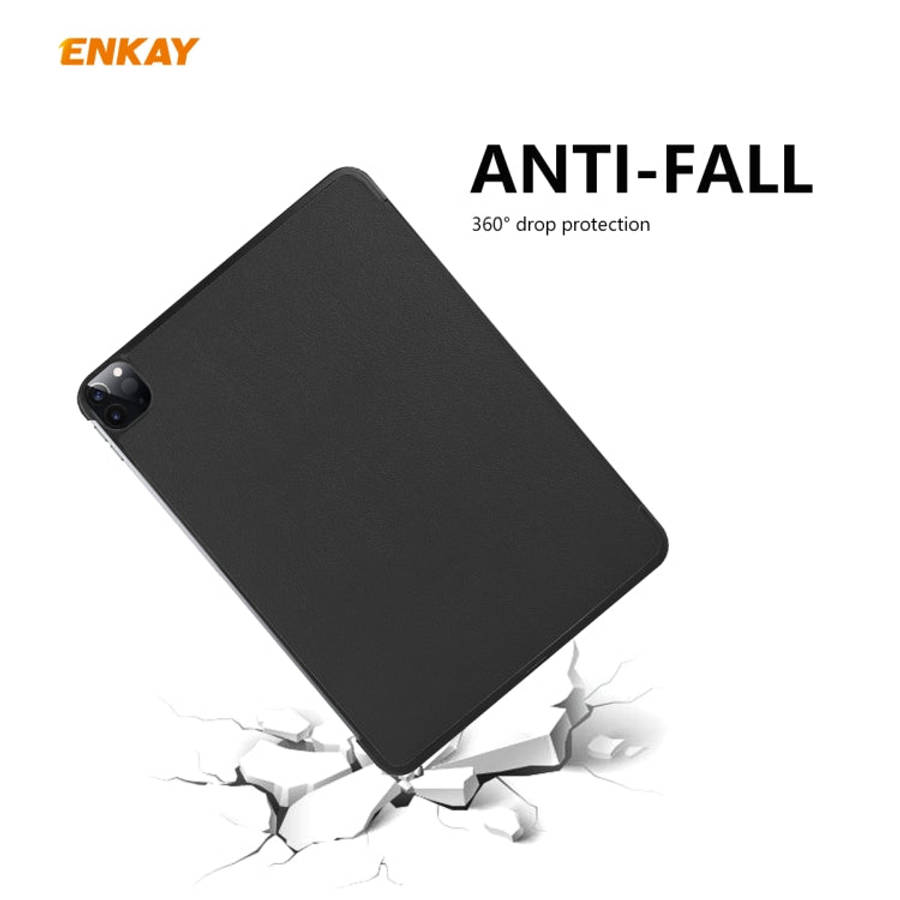 ENKAY ENK-8001 Denim Pattern Horizontal Flip Leather Smart Case with Holder for iPad Pro 11 (2020...