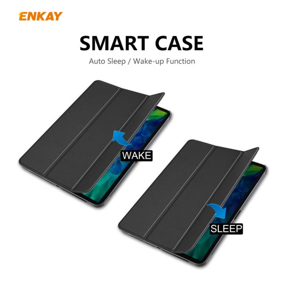 ENKAY ENK-8001 Denim Pattern Horizontal Flip Leather Smart Case with Holder for iPad Pro 11 (2020...
