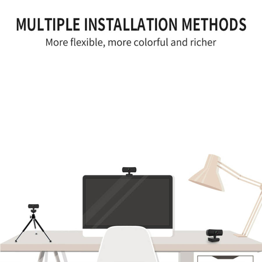 C3 400W Pixels 2K Resolution Auto Focus HD 1080P Webcam 360 Rotation For Live Broadcast Video Con...