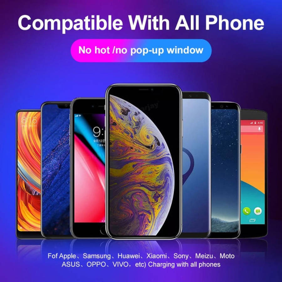 USB to 8 Pin Magnetic Metal Connector Nylon Two-color Braided Magnetic Charging Cable, Cable Leng...