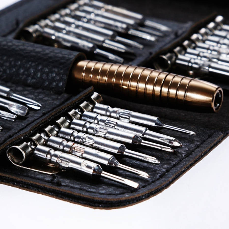 Magnetic suction 27 in 1 portable wallet type screw driver set mobile phone tablet maintenance to...