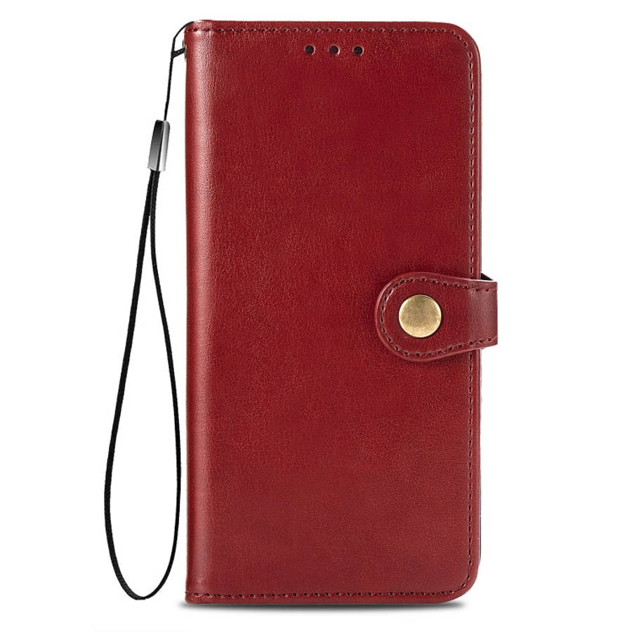 Retro Solid Color Leather Buckle Phone Case with Lanyard & Photo Frame & Card Slot & Wallet & Sta...