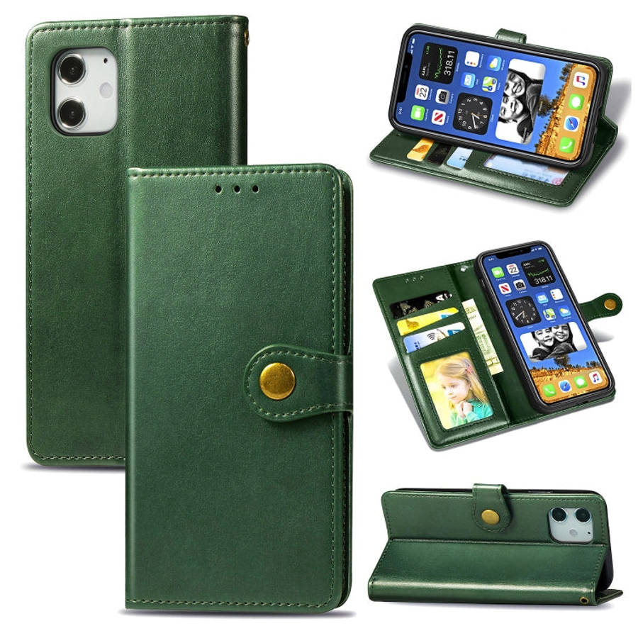 Retro Solid Color Leather Buckle Phone Case with Lanyard & Photo Frame & Card Slot & Wallet & Sta...