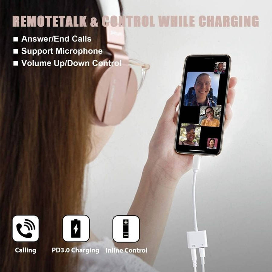 2 in 1 USB-C Adapter with 3.5mm Headphone Jack, Compatible for iPad Pro and Type-C Jack Phone, 2 ...