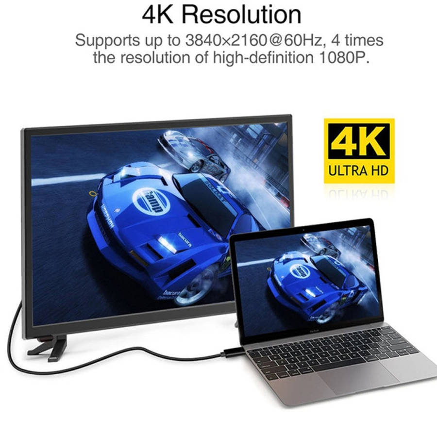 4K 60Hz Type-C to DP DisplayPort Connecting DP Adapter Cable, Cable Length: 1.8m