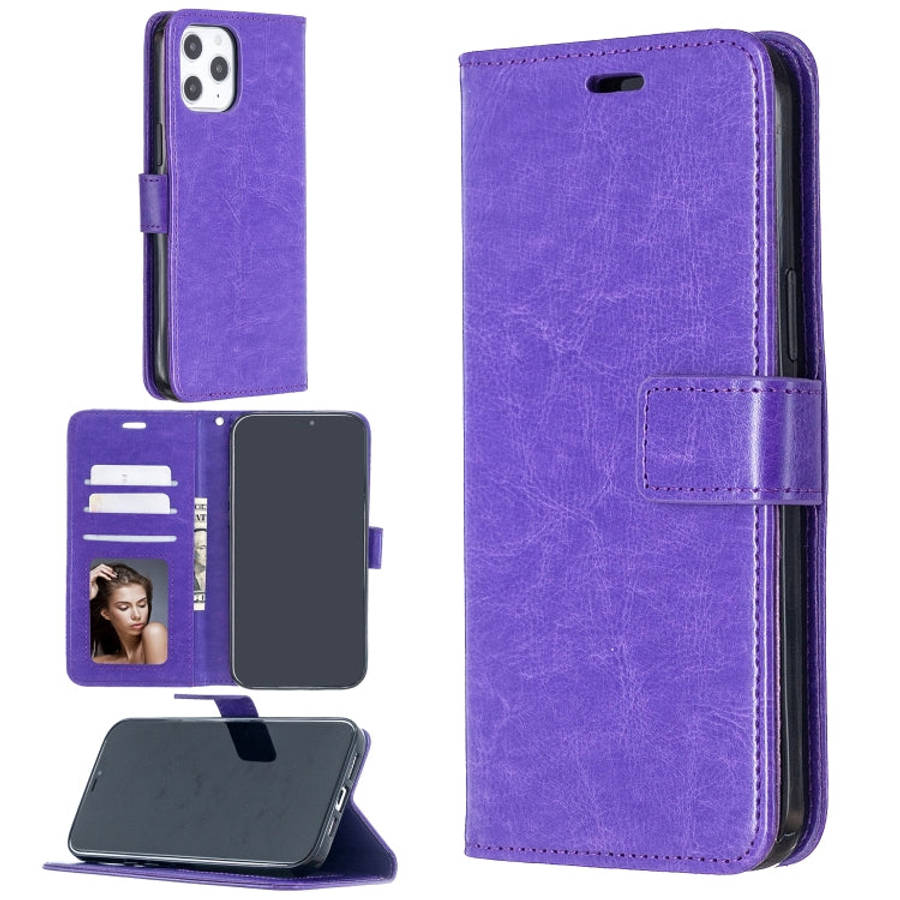 For iPhone 12 Pro Max Crazy Horse Texture Horizontal Flip Leather Case with Holder & Card Slots &...