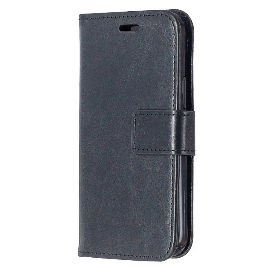 For iPhone 12 Crazy Horse Texture Horizontal Flip Leather Case with Holder & Card Slots & Wallet ...