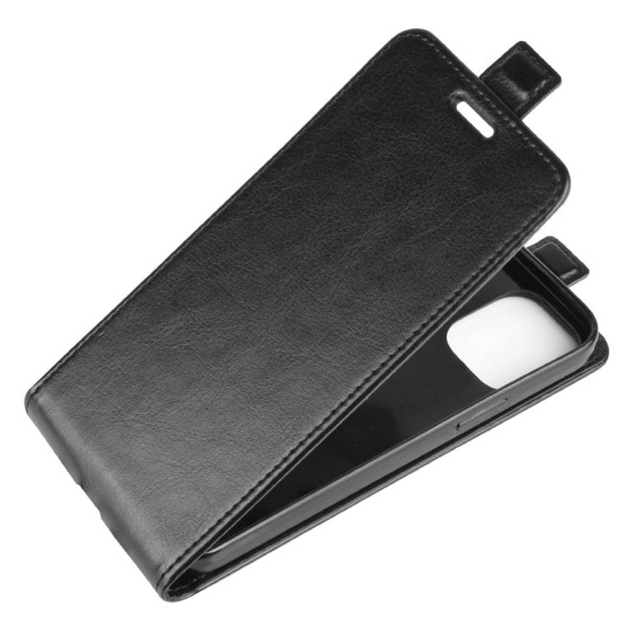 For iPhone 12 Pro Max R64 Texture Single Vertical Flip Leather Protective Case with Card Slots & ...