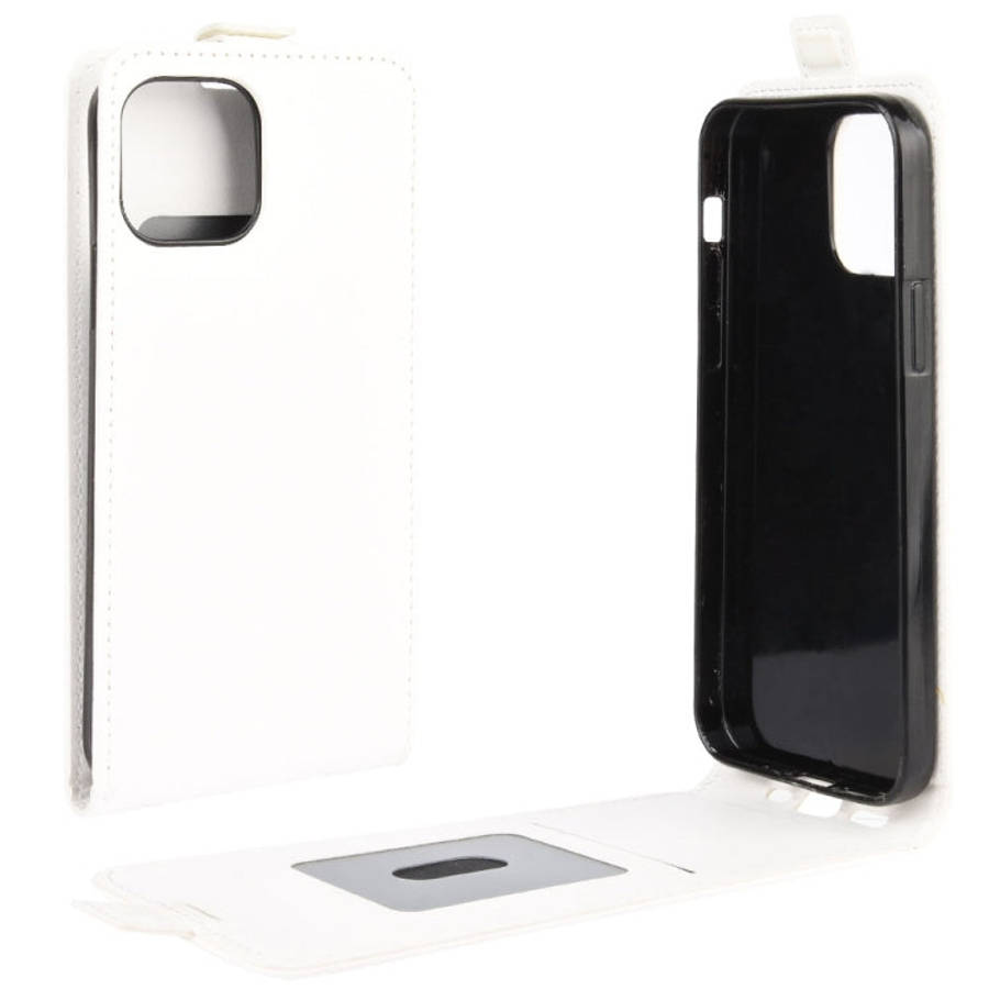 For iPhone 12 Pro Max R64 Texture Single Vertical Flip Leather Protective Case with Card Slots & ...