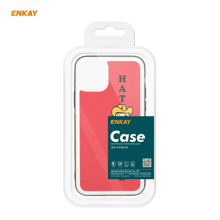For iPhone 11 Hat-Prince ENKAY ENK-PC046 Cartoon Series PU Leather + PC Hard Slim Case Shockproof...