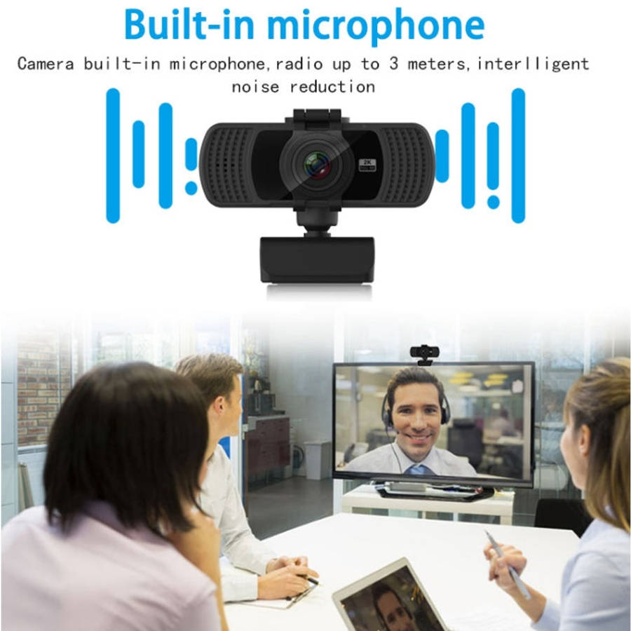 Richwell PC-06 Mini 360 Degrees Rotating 4.0 MP HD Auto Focus PC Webcam with Noise Reduction Micr...