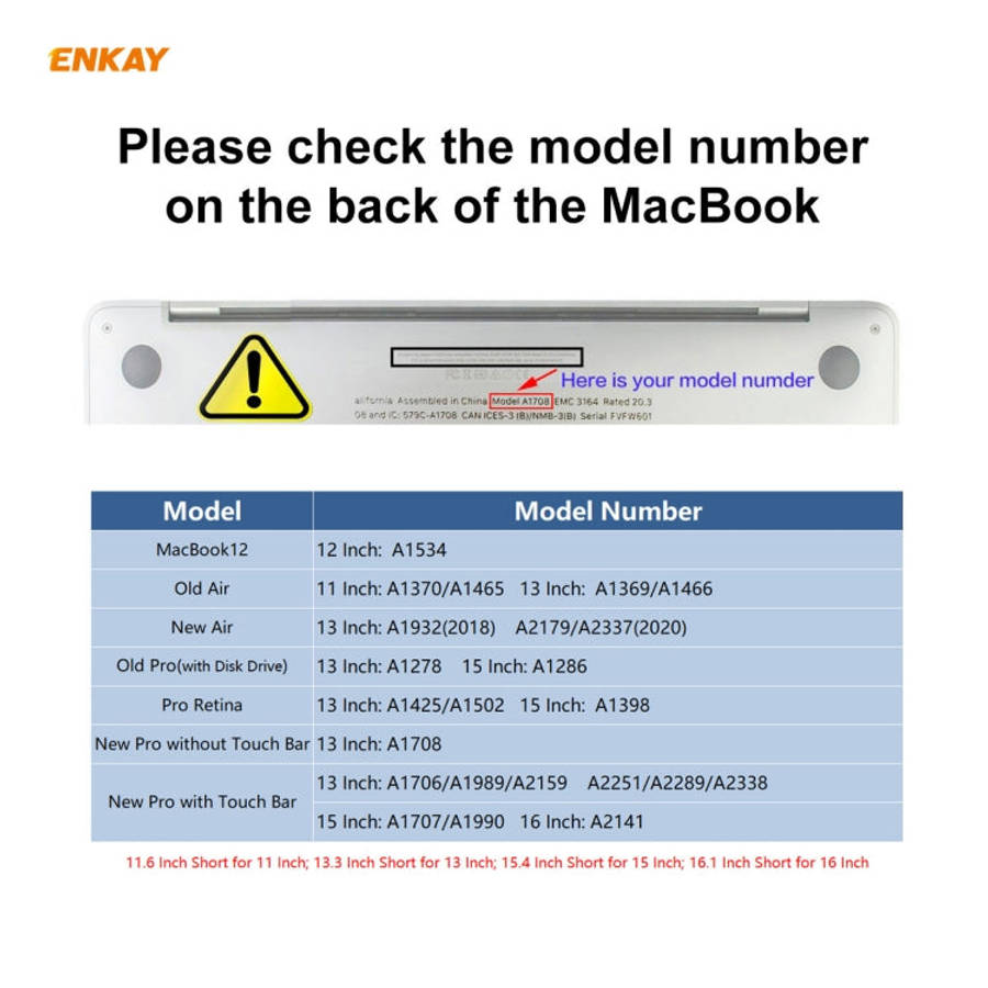 ENKAY For MacBook Pro 16 inch A2141 (2019) Laptop Clear HD PET Screen Protector, For MacBook Pro ...