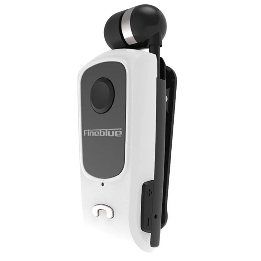 F920 CSR4.1 Retractable Cable Caller Vibration Reminder Anti-theft Bluetooth Headset, Black, Whit...