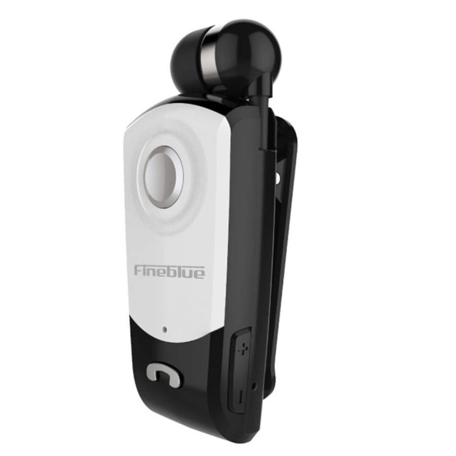 F960 CSR4.1 Retractable Cable Caller Vibration Reminder Anti-theft Bluetooth Headset, Black, Whit...