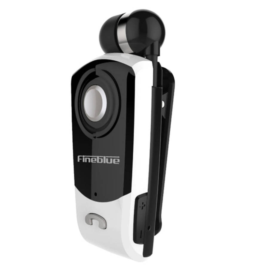 F960 CSR4.1 Retractable Cable Caller Vibration Reminder Anti-theft Bluetooth Headset, Black, Whit...