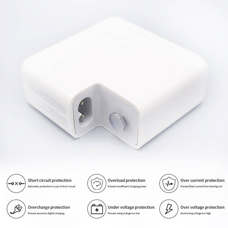 PD-96W 96W PD USB-C / Type-C Laptop Power Adapter for MacBook Pro 16 inch (A2141), EU Plug, US Pl...