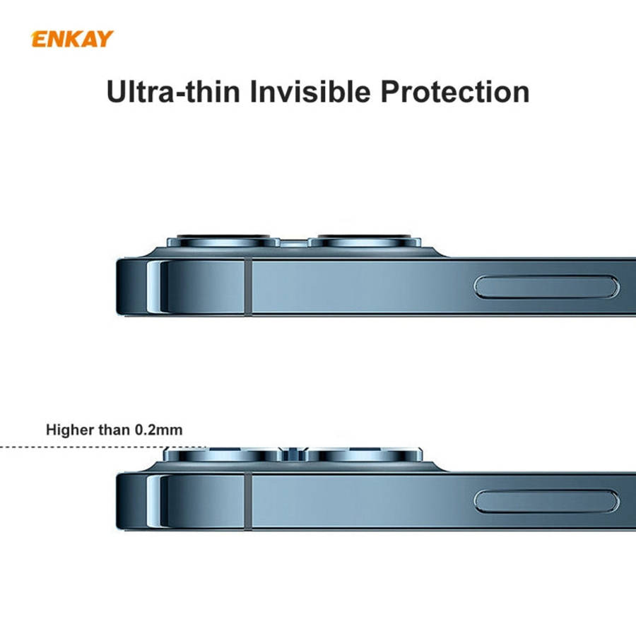 For iPhone 12 / 12 mini ENKAY Hat-Prince 0.2mm 9H 2.15D Round Edge Rear Camera Lens Tempered Glas...