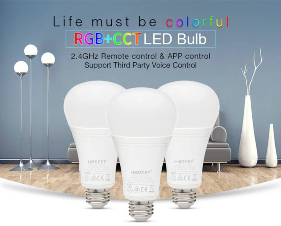 FUT105 12W RGB + CCT LED Bulb Light E27 Indoor Light 2.4G Remote Smart Phone APP Control Bedroom ...