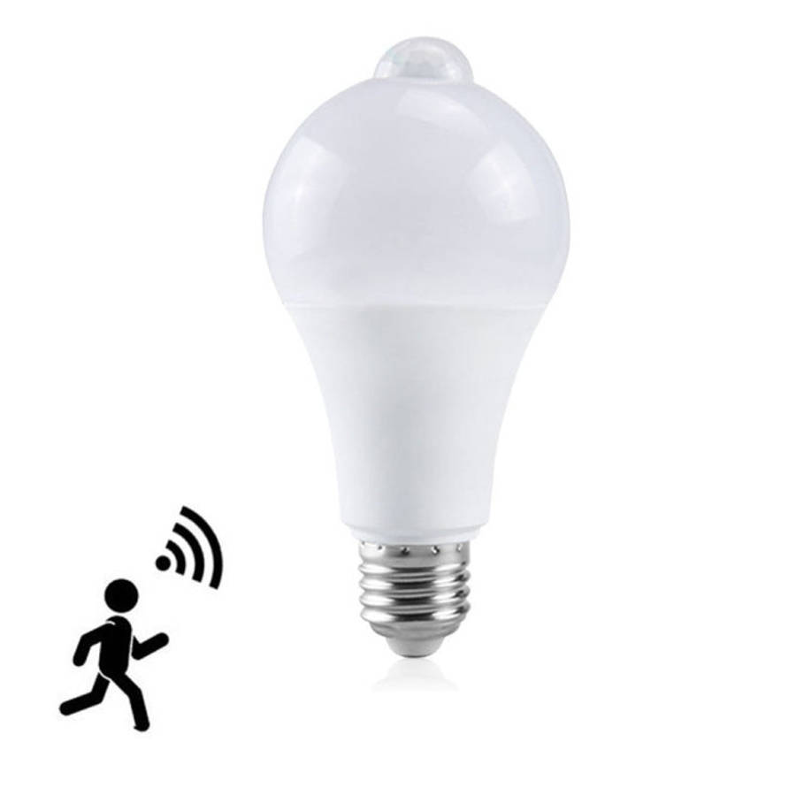 LED Light Waterproof Motion Sensor Infrared Sensor E27 LED Sensor Bulb White Light
