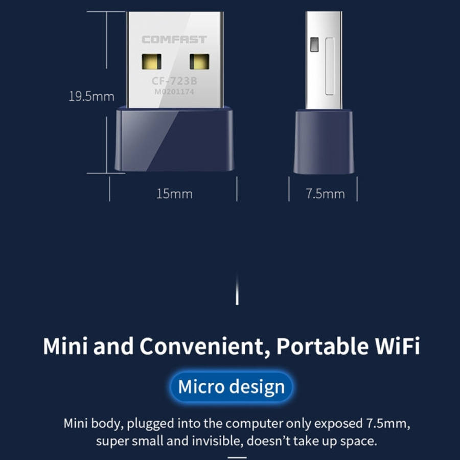 COMFAST CF-723B Mini 2 in 1 USB Bluetooth WiFi Adapter 150Mbps Wireless Network Card Receiver, CF...