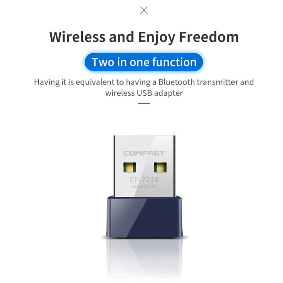 COMFAST CF-723B Mini 2 in 1 USB Bluetooth WiFi Adapter 150Mbps Wireless Network Card Receiver, CF...