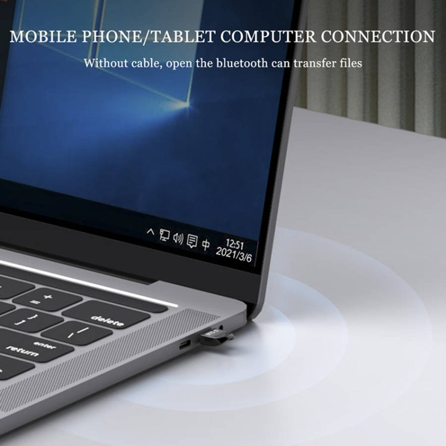 USB Bluetooth V5.0 Adapter Receiver, Bluetooth V5.0