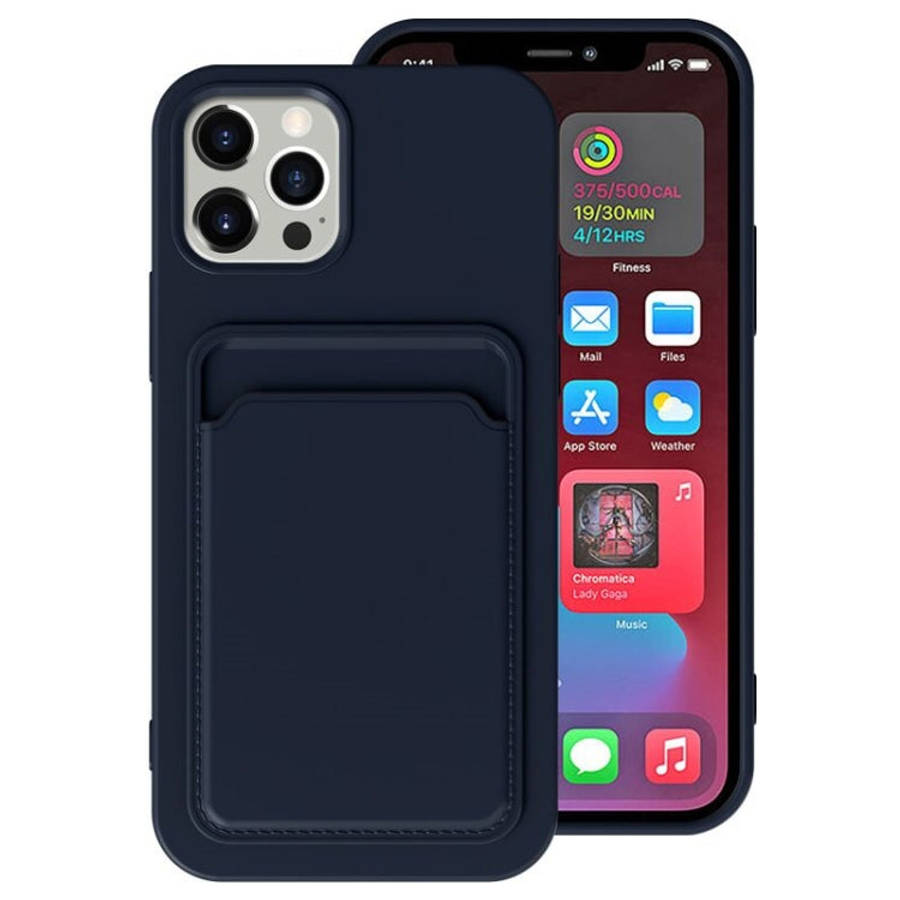 TPU + Flannel Lining Shockproof  Case with Card Slots, For iPhone 12 Pro Max, For iPhone 12 Pro, ...