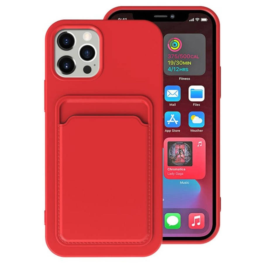 TPU + Flannel Lining Shockproof  Case with Card Slots, For iPhone 12 Pro Max, For iPhone 12 Pro, ...