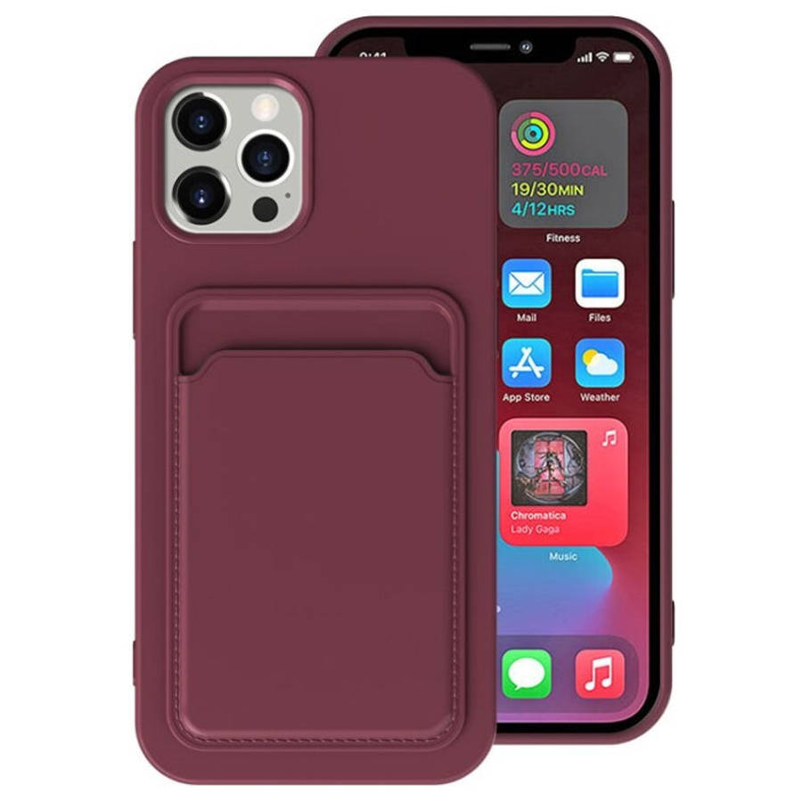 TPU + Flannel Lining Shockproof  Case with Card Slots, For iPhone 12 Pro Max, For iPhone 12 Pro, ...
