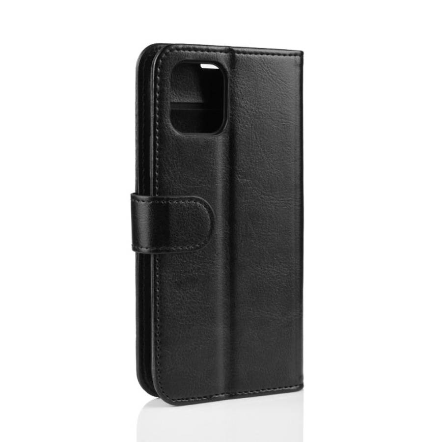 R64 Texture Single Fold Horizontal Flip Leather Case for iPhone XI MAX, with Holder & Card Slots ...