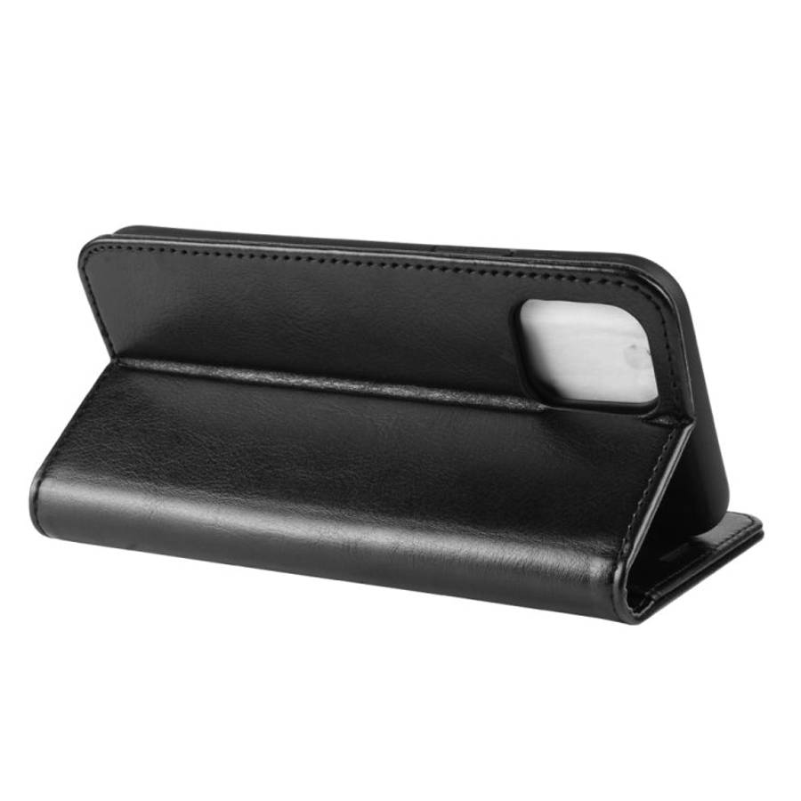R64 Texture Single Fold Horizontal Flip Leather Case for iPhone XI MAX, with Holder & Card Slots ...