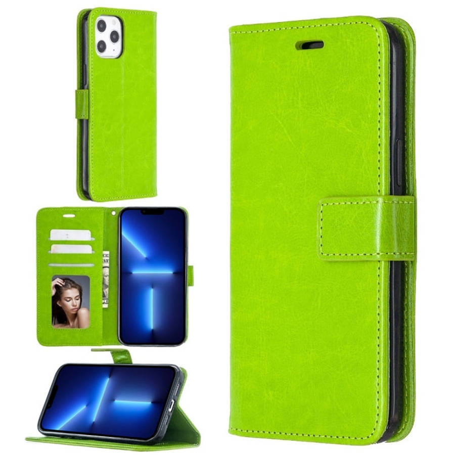 Crazy Horse Texture Horizontal Flip Leather Case with Holder & Card Slots & Wallet & Photo Frame ...