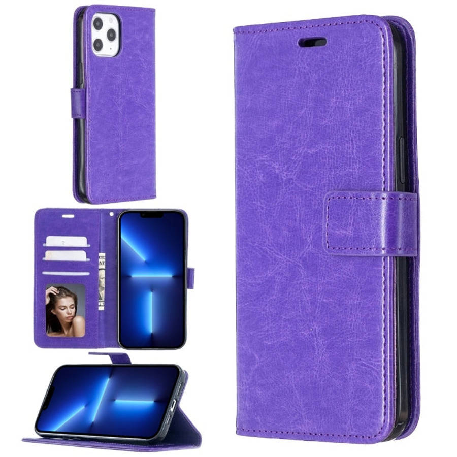 Crazy Horse Texture Horizontal Flip Leather Case with Holder & Card Slots & Wallet & Photo Frame ...