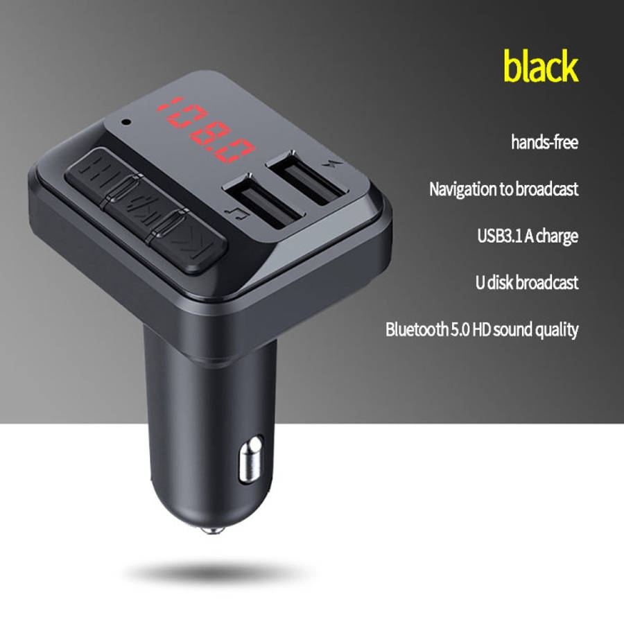 C6 MP3 Modulator Hands-free Wireless Audio Receiver 3.1A Dual USB Fast Charger FM Transmitter Car...