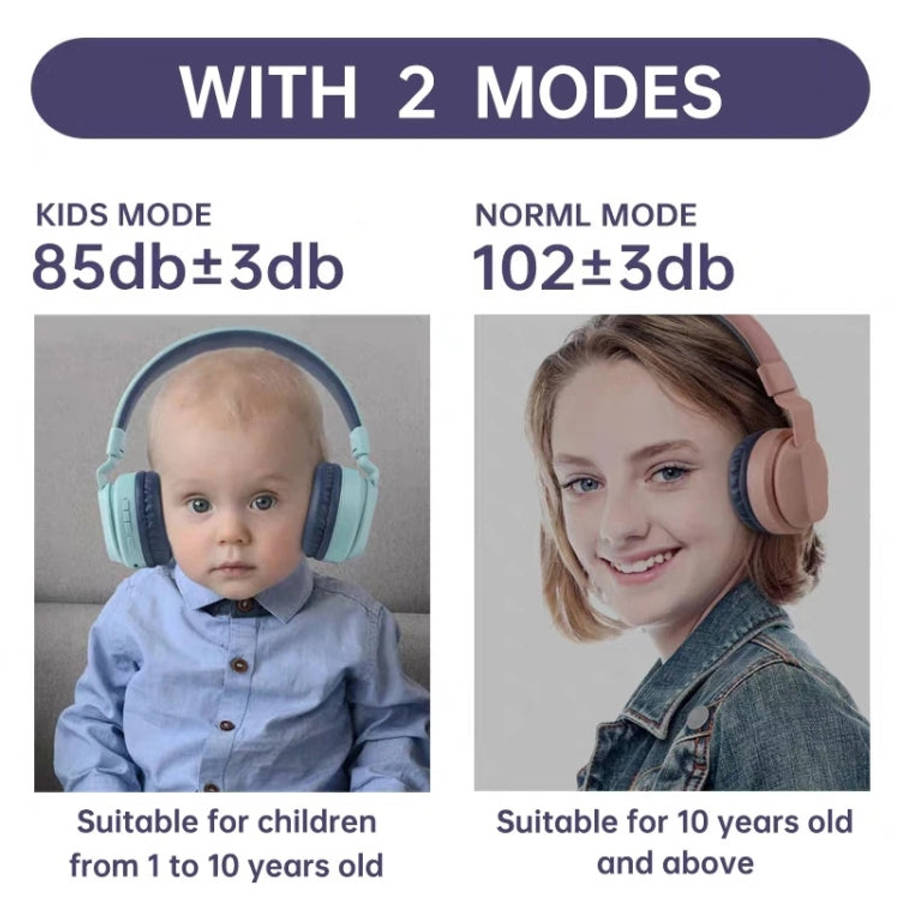 BOBo Kids Gift Bluetooth 5.0 Bass Noise Cancelling Stereo Wireless Headset With Mic, Support TF C...