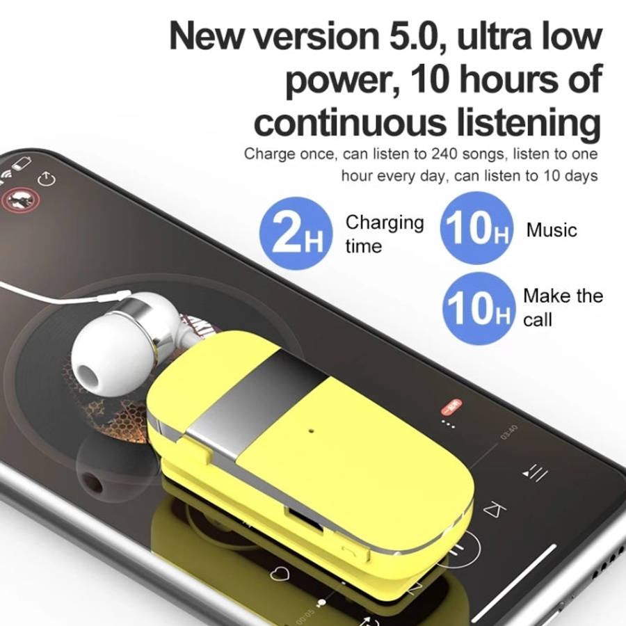 K53 Stereo Wireless Bluetooth Headset Calls Remind Vibration Wear-Clip Driver Auriculares Earphon...
